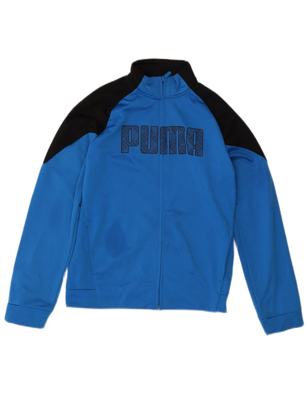 Puma Boys Graphic αθλητική φόρμα Top Jacket 13-14 Years Blue Colourblock