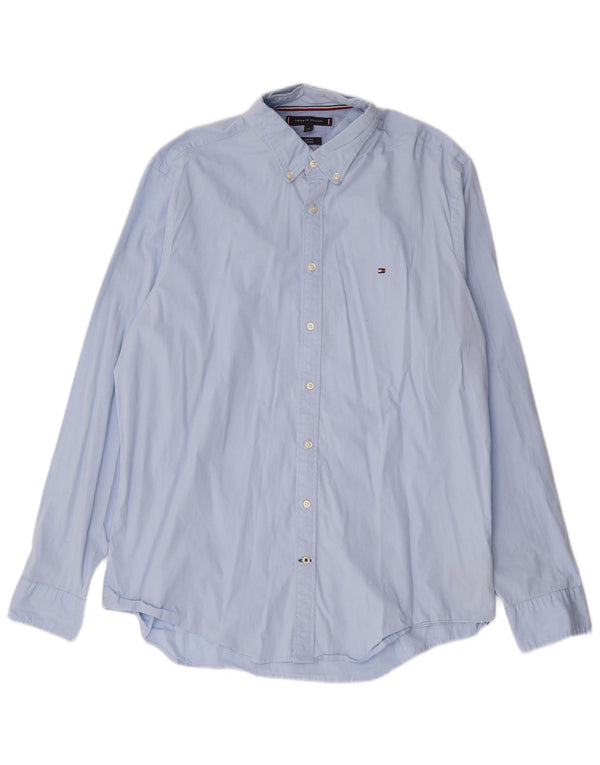 Ανδρικό πουκάμισο Tommy Hilfiger Slim Fit 2XL Μπλε βαμβακερό