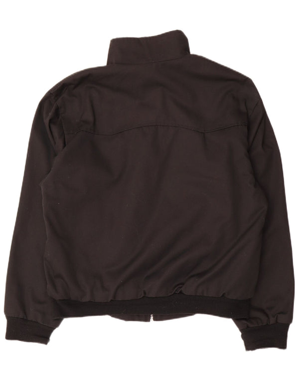 Vintage Ανδρικό Bomber Jacket UK 38 Medium Black Polyester