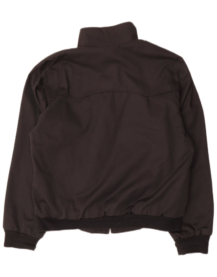 Vintage Ανδρικό Bomber Jacket UK 38 Medium Black Polyester