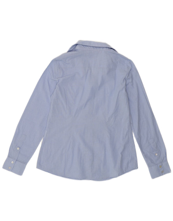 Carrera Womens Shirt UK 12 Medium Blue Check