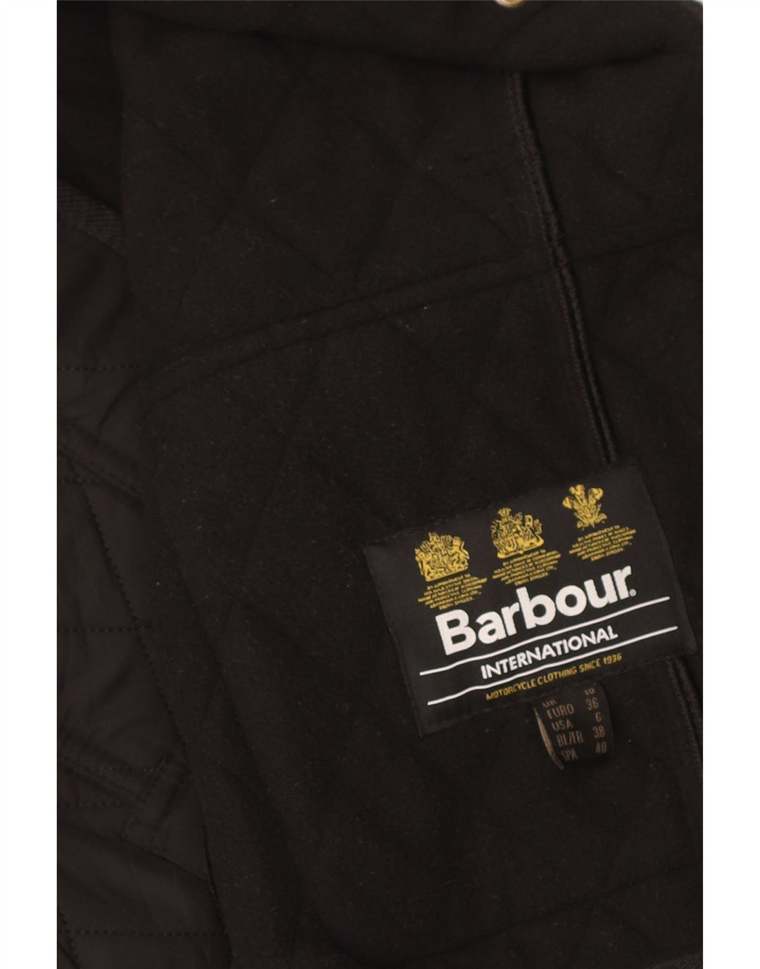 Barbour Γυναικείο Στρατιωτικό Μπουφάν UK 10 Small Black Polyester