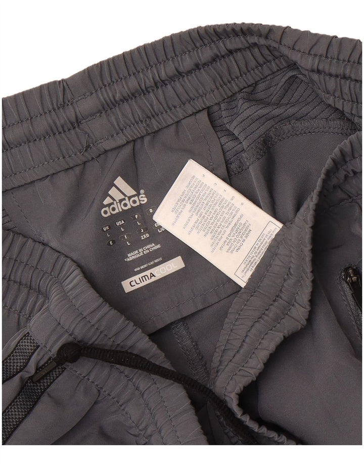 Ανδρικό σορτς Adidas Climacool με μεγάλο γκρι χρώμα πολυεστέρα