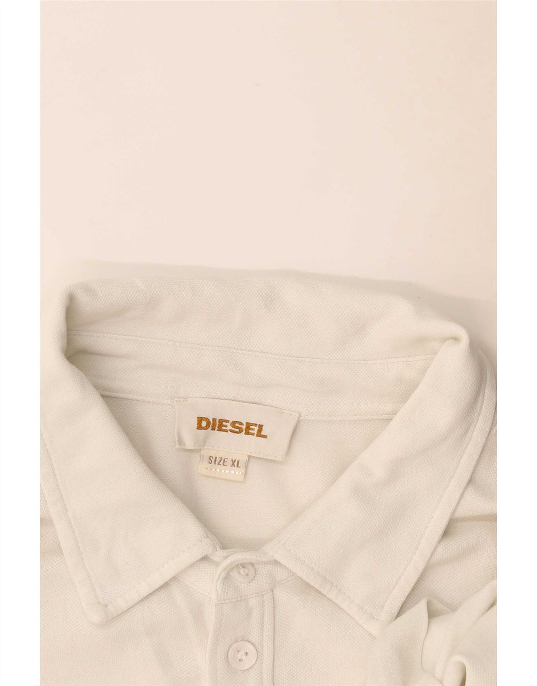 Diesel Ανδρικό Πόλο Μπλουζάκι XL Λευκό