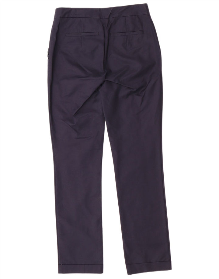 ZARA Γυναικείο ίσιο παντελόνι Chino EU 34 2XS W24 L28 Navy Blue