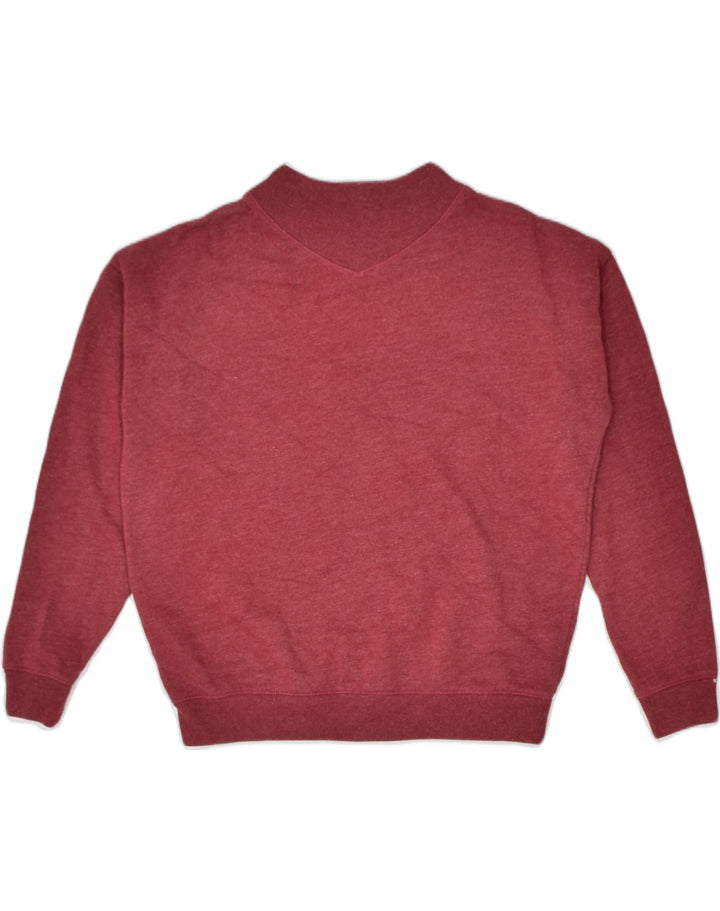 JACK WILLS Womens Sweatshirt Jumper UK 8 Small Maroon Cotton Classic | Vintage | Thrift | Second-Hand | Used Clothing | Messina Hembry 