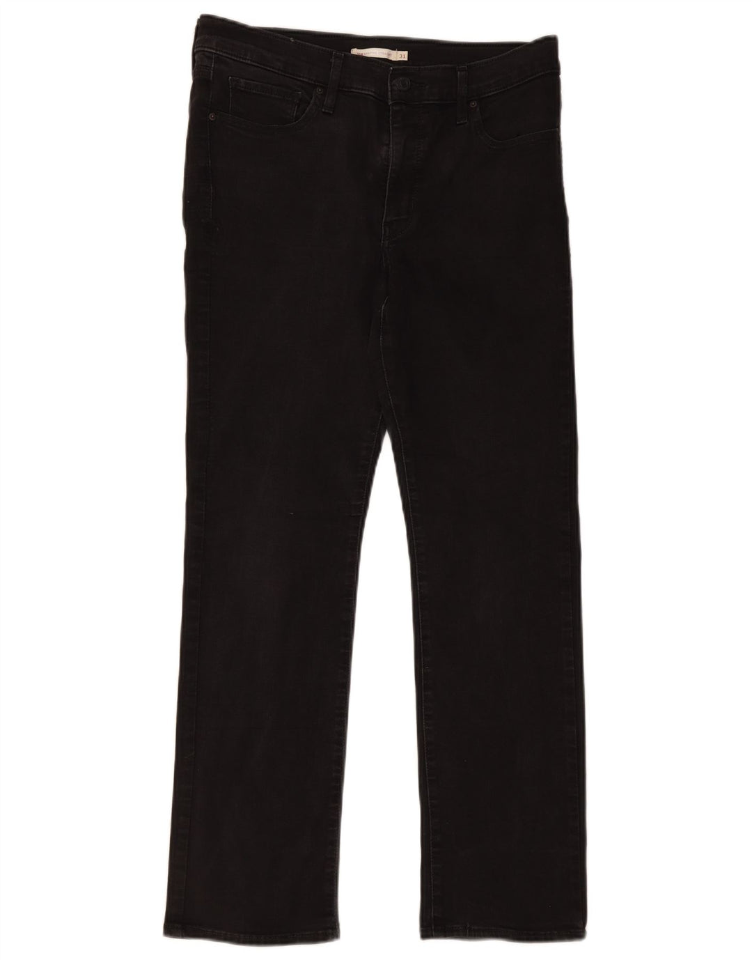 Levi's Womens 314 Shaping Straight Jeans W31 L30 Μαύρο βαμβακερό