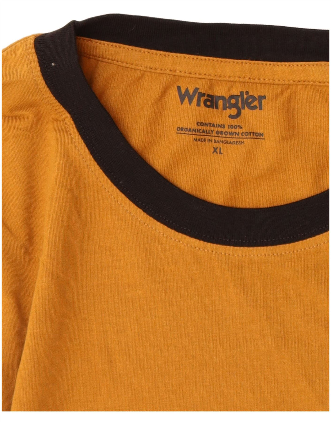 Ανδρικό T-Shirt WRANGLER Top XL Καφέ Βαμβακερό