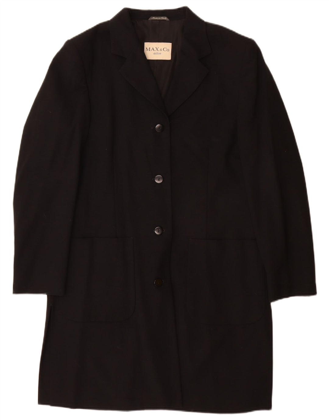 Max & Co. Γυναικείο Πανωφόρι UK 12 Medium Black Wool