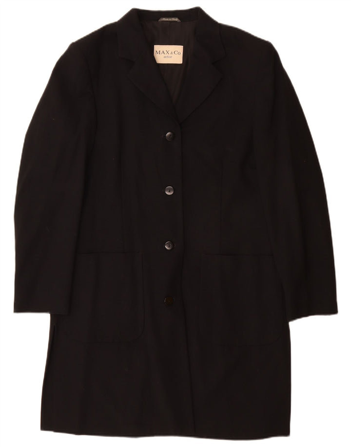Max & Co. Γυναικείο Πανωφόρι UK 12 Medium Black Wool