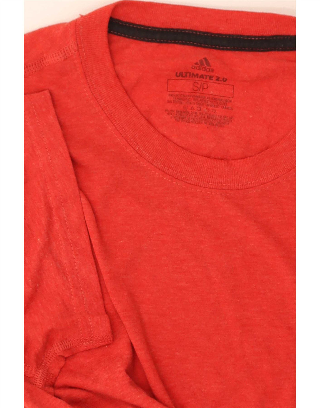 Ανδρικό κοντομάνικο T-shirt Adidas κανονικό τοπ Μικρό κόκκινο πολυεστέρα