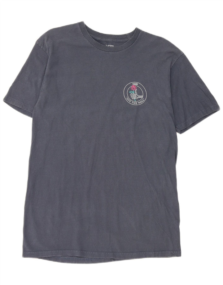Ανδρικό γραφικό T-Shirt Vans Top Medium Navy Blue