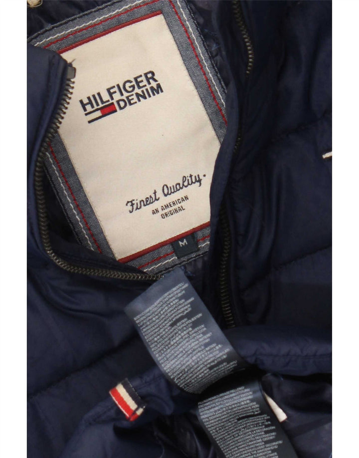 Tommy Hilfiger Γυναικείο μπουφάν UK 14 Medium Navy Blue Polyester