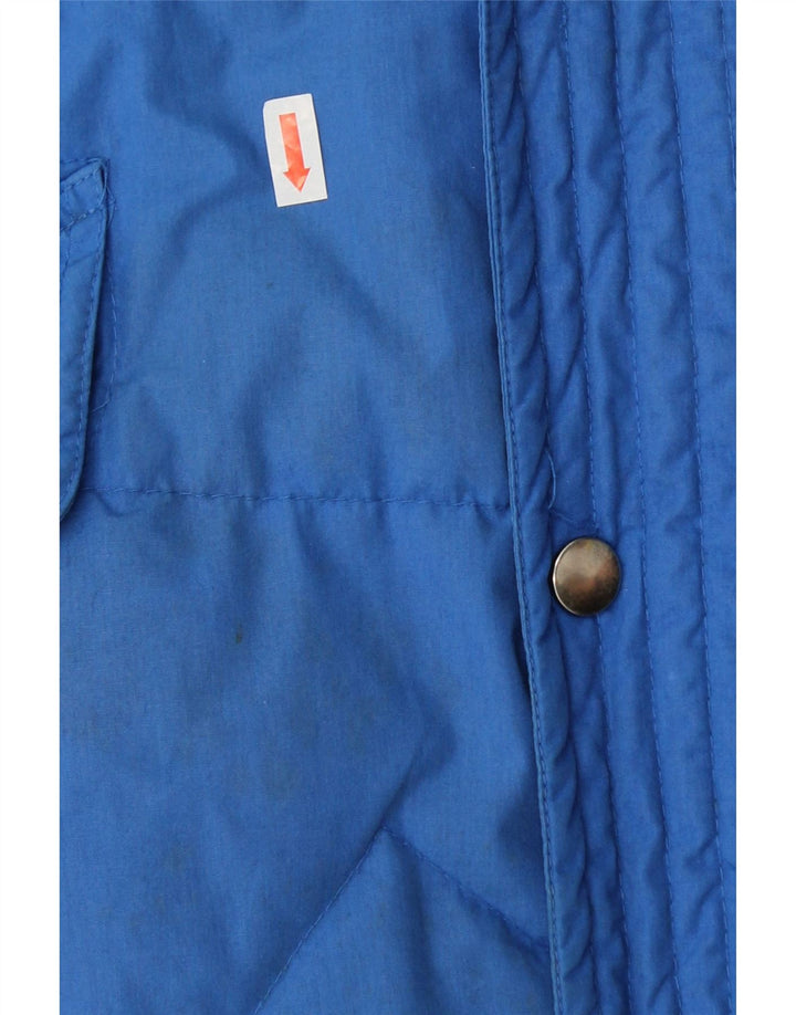 ELHO Mens Padded Gilet IT 52 XL Blue Vintage Elho and Second-Hand Elho from Messina Hembry 