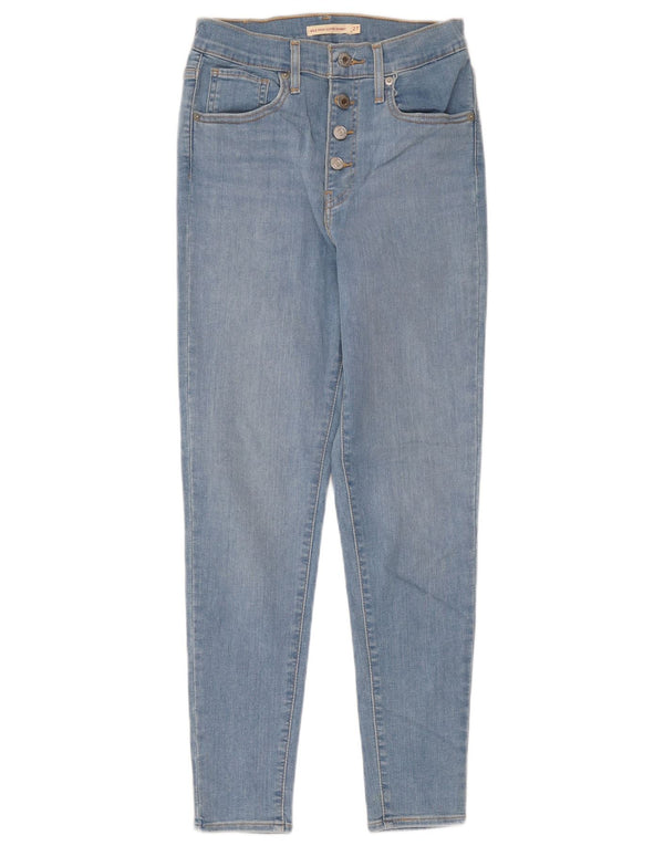 Levi's Womens Mile High Super Skinny Jeans W27 L27 Blue Cotton