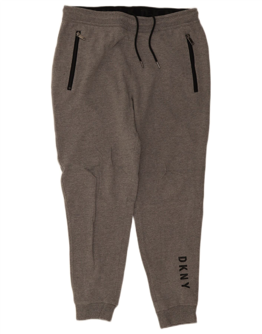 Dkny Mens Graphic Tracksuit Trousers Joggers Medium  Grey Flecked Cotton