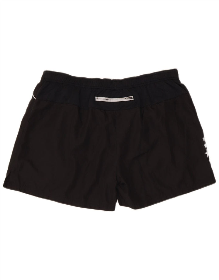 Champion Womens Graphic Regular Αθλητικό Σορτς UK 14 Large μαύρο πολυεστέρα