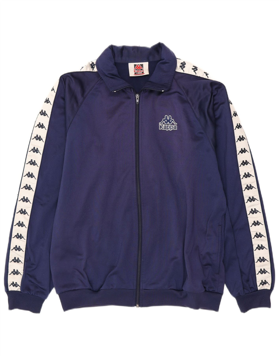 KAPPA Ανδρική φόρμα φόρμας με γραφικές φόρμες Top Jacket Large Navy Blue Colourblock