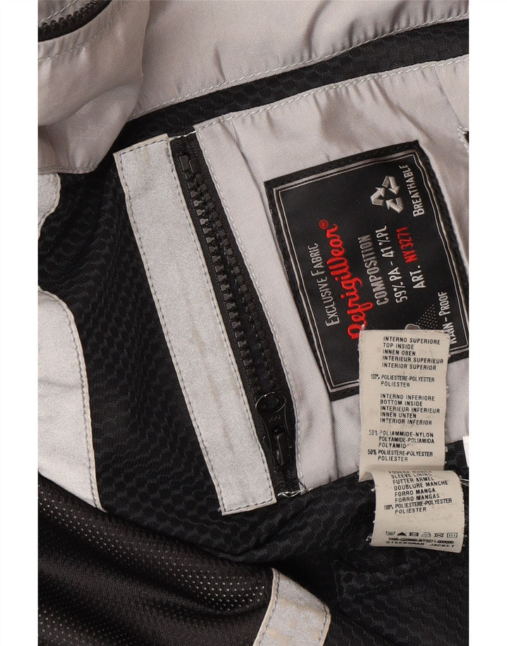 Refrigiwear Γυναικείο Bomber Rain Jacket UK 14 Medium Grey Colourblock