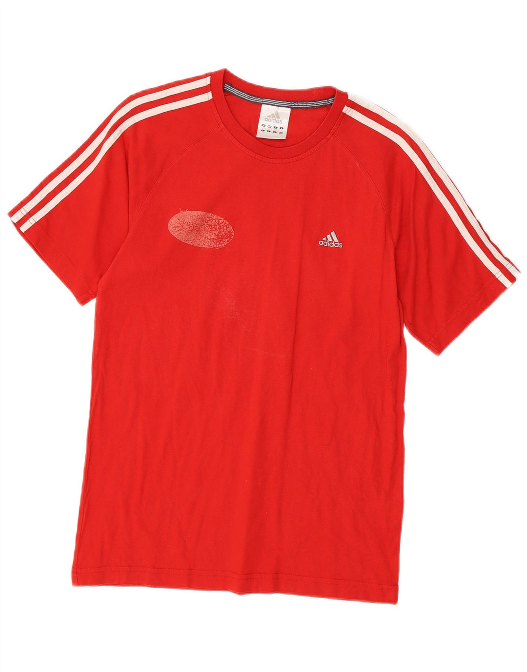 Ανδρικό T-Shirt Adidas Top Μικρό κόκκινο βαμβακερό
