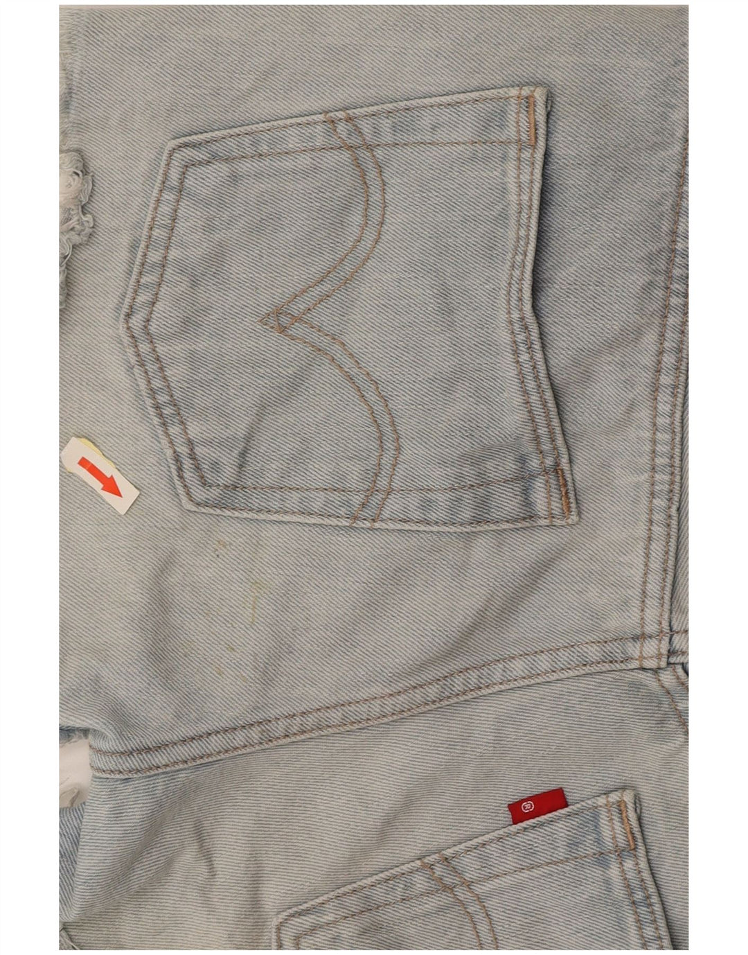 LEVI'S Γυναικείο Σορτς Τζιν 501 W27 Μικρό Μπλε Βαμβακερό