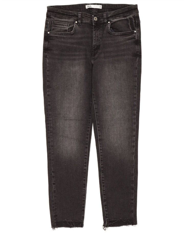 ZARA Γυναικείο Slim Jeans EU 42 Large W32 L27 Μαύρο