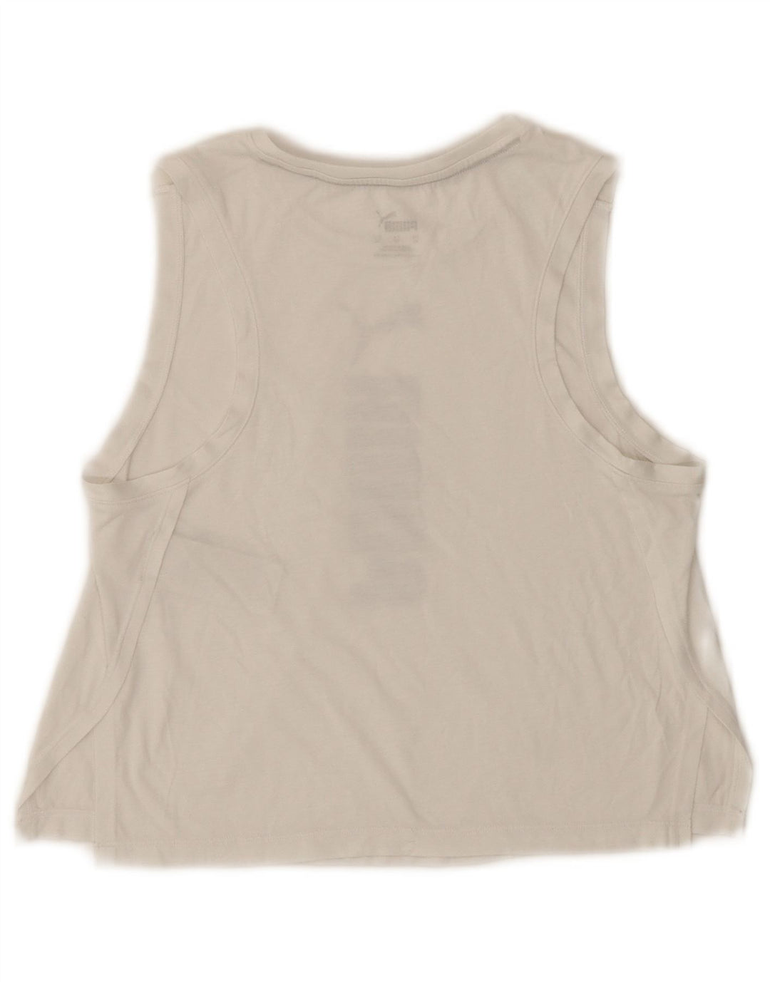 Puma Γυναικείο Crop Graphic Vest Top UK 6 XS White Polyester