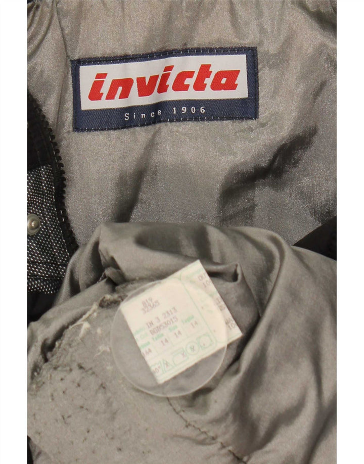 Invicta Γυναικείο τζάκετ αντιανεμικό γραφικό UK 14 μεγάλο μαύρο χρώμα