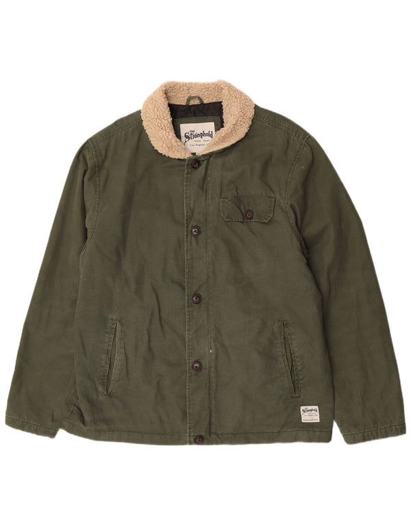 The Stronghold Mens Bomber Jacket UK 42 XL Khaki