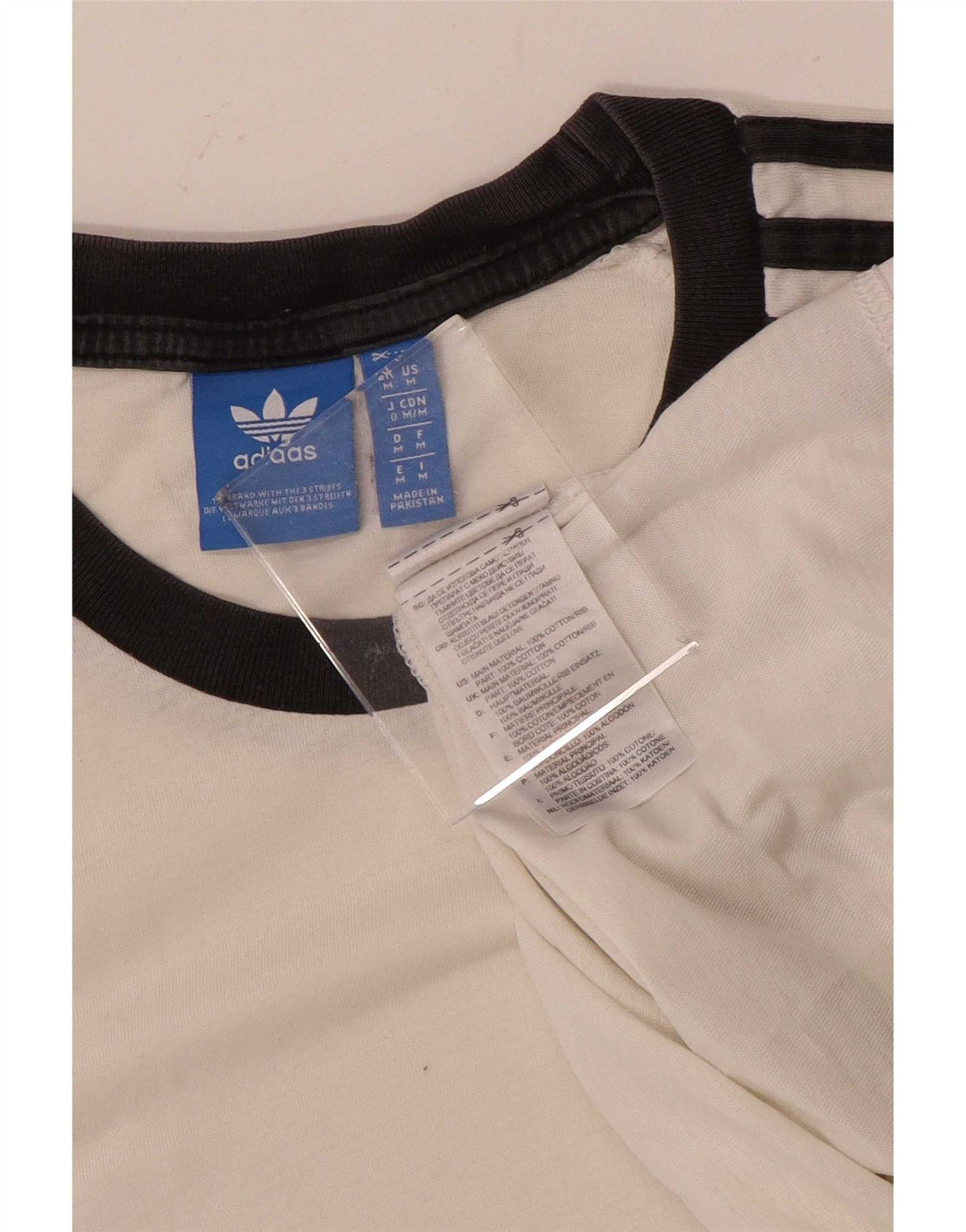 Ανδρικό T-Shirt Adidas Τοπ μεσαίο λευκό βαμβακερό