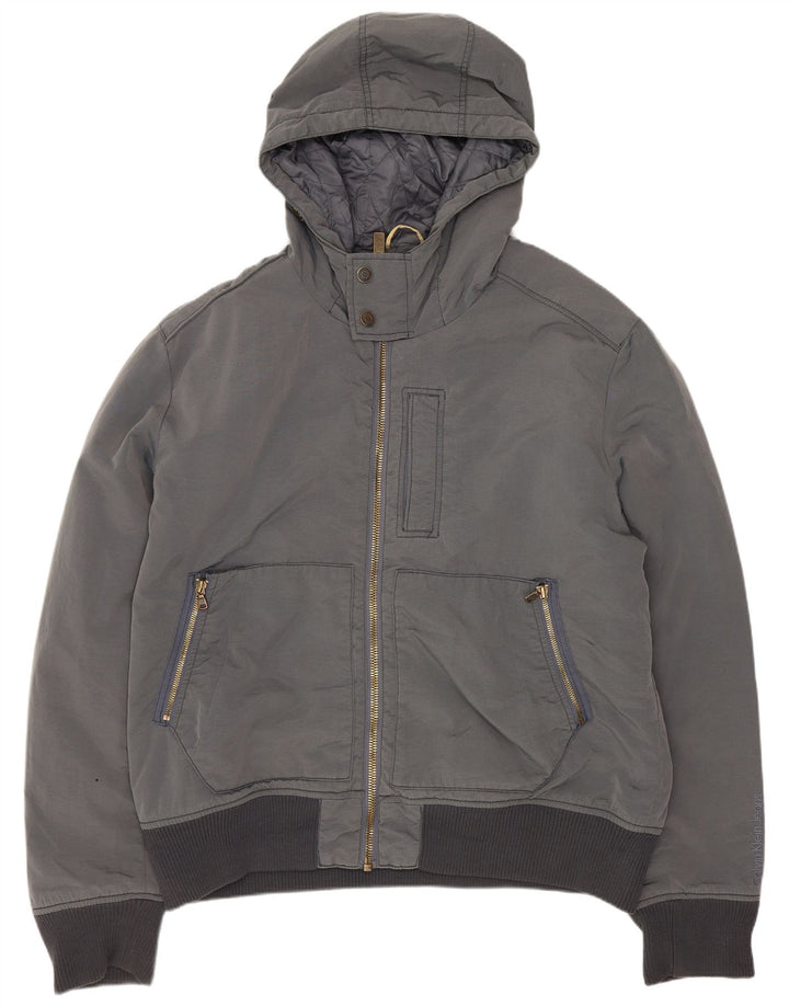 Calvin Klein Jeans Ανδρικό Bomber Jacket UK 44 2XL Grey Polyester