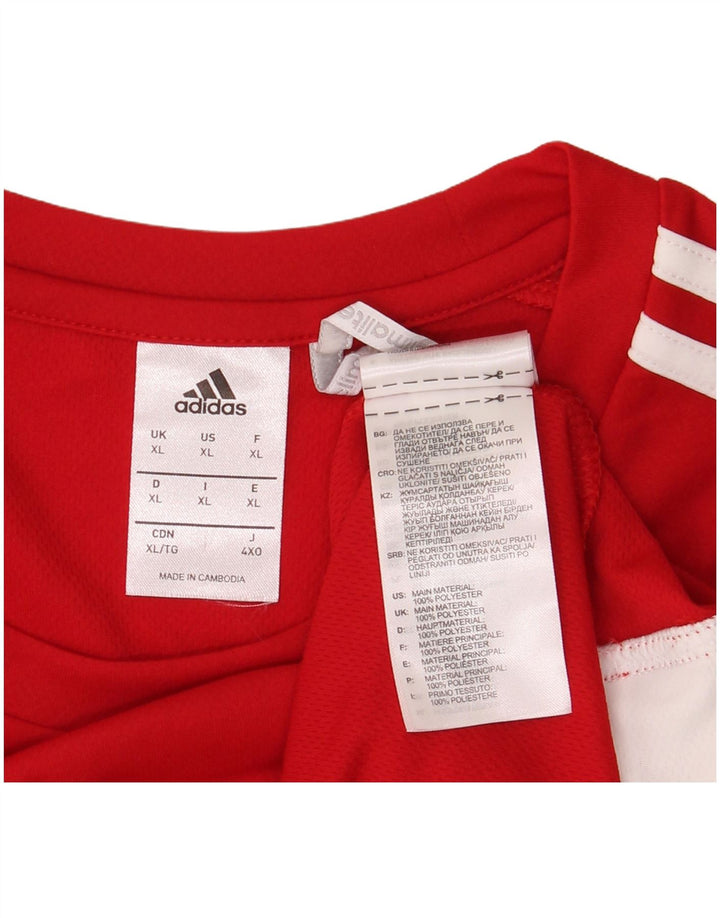 Adidas Ανδρικό T-Shirt Climalite Top XL Red Polyester