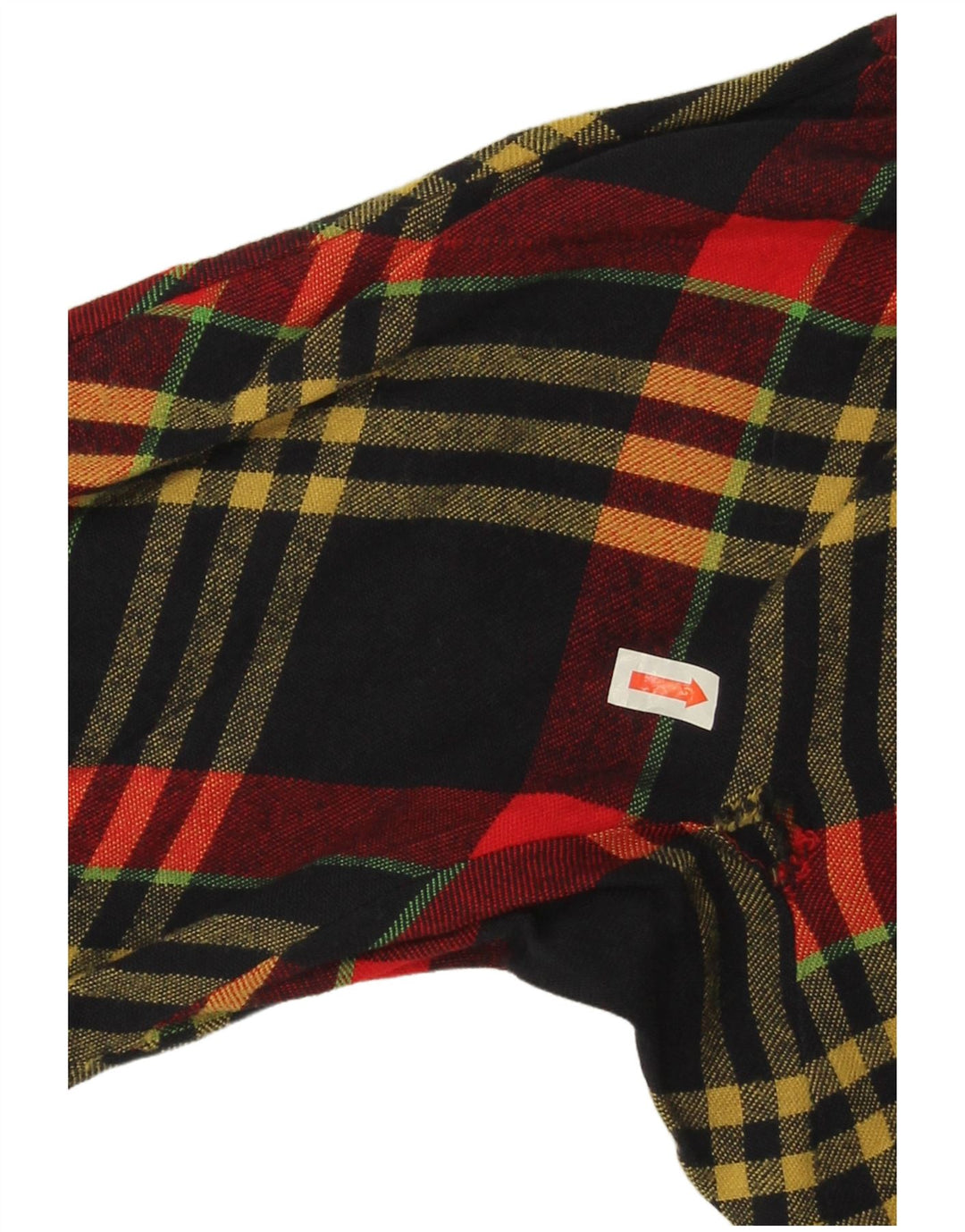 Vintage γυναικεία μακρυμάνικη μπλούζα μπλούζα UK 14 Large Red Check