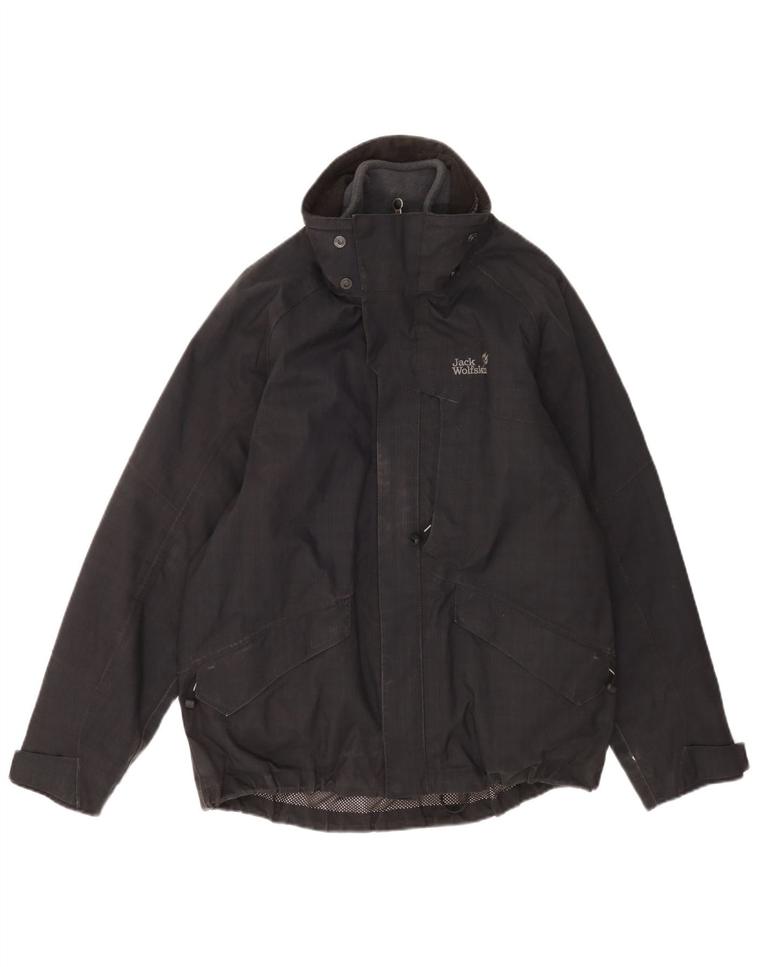 Jack Wolfskin Ανδρικό Windbreaker Jacket UK 36 Small Black Polyester