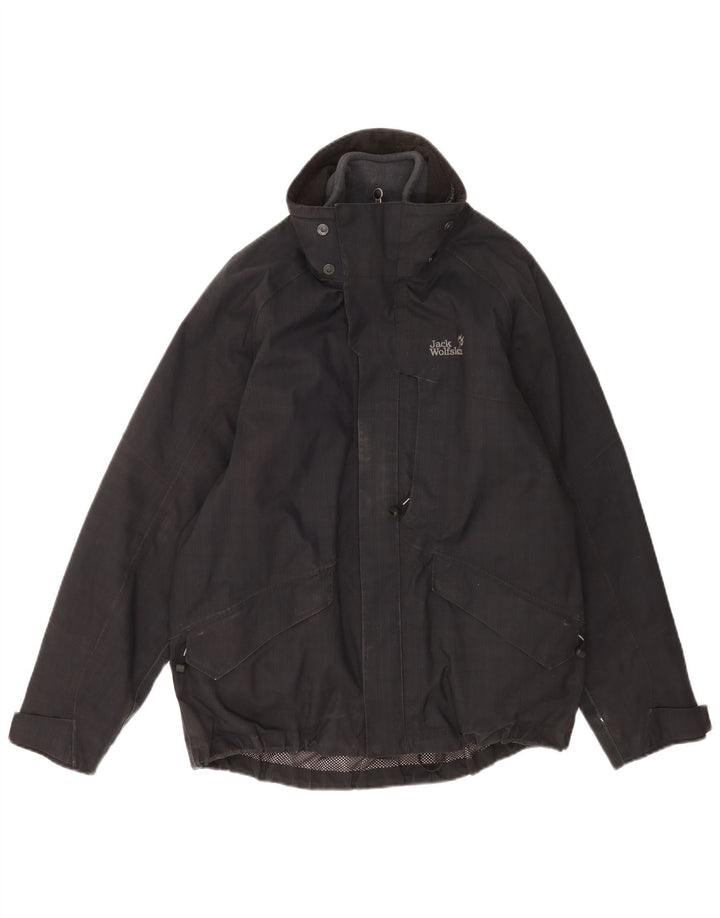 Jack Wolfskin Ανδρικό Windbreaker Jacket UK 36 Small Black Polyester