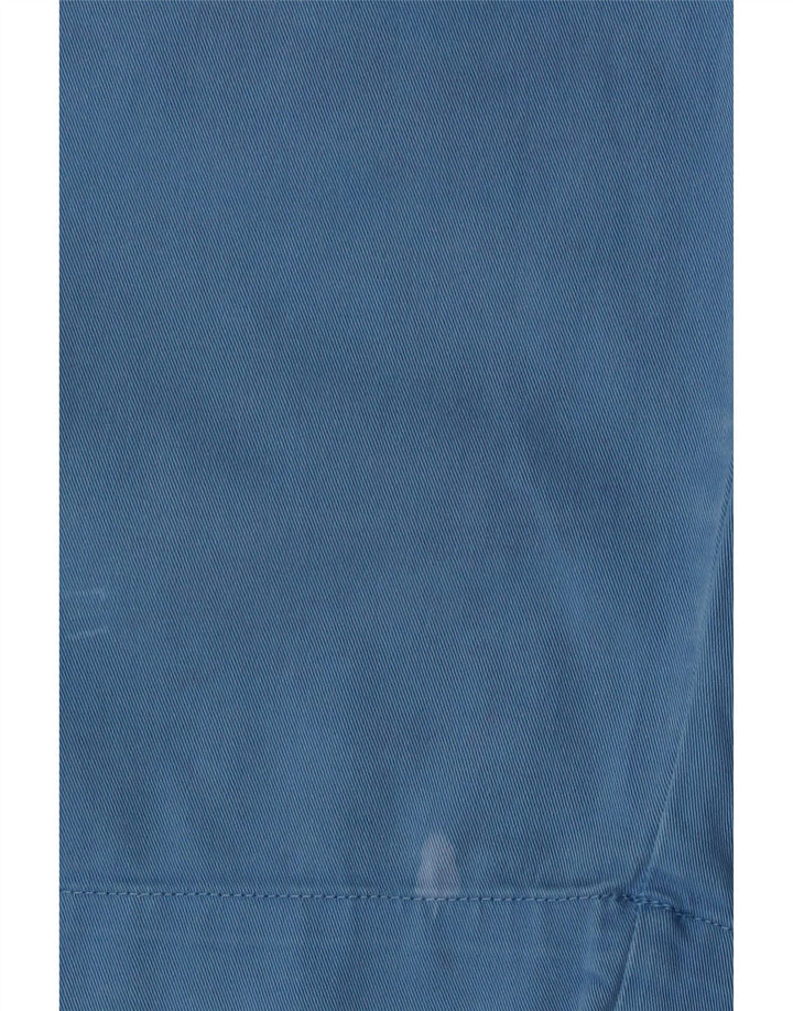 Zara Γυναικείο Σορτς Chino Μεγάλο W30 Μπλε Βαμβακερό