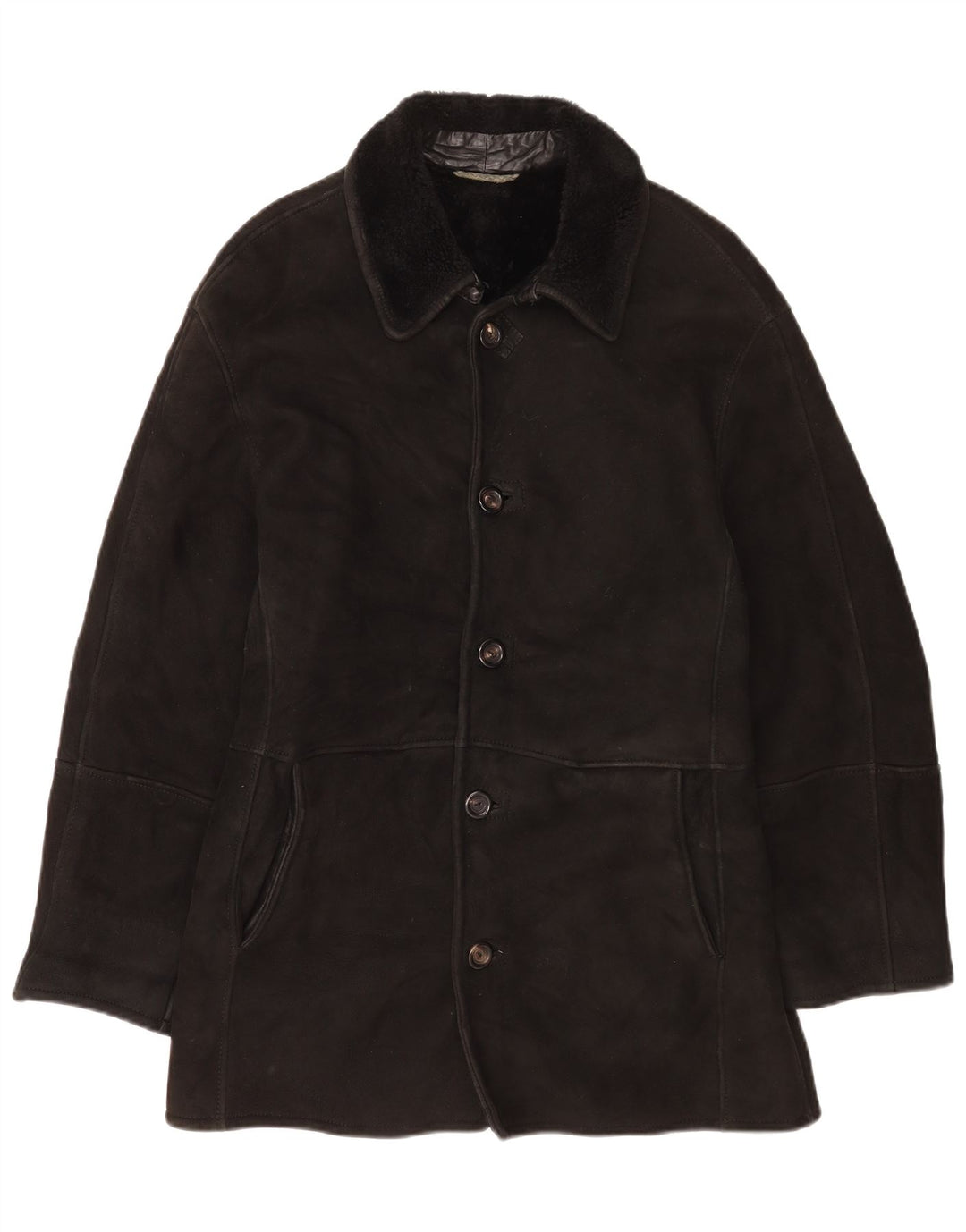 Ανδρικό Shearling Jacket Gimo's UK 40 Large Black