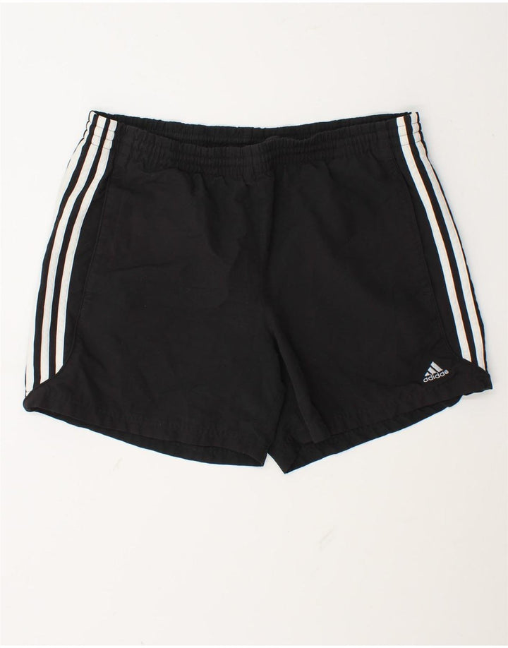 Ανδρικό σορτς Adidas Climalite από μεσαίο μαύρο πολυεστέρα