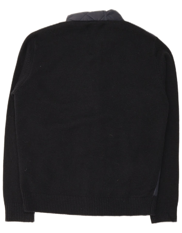 Replay Mens Cardigan Sweater Large Navy Blue Acrylic
