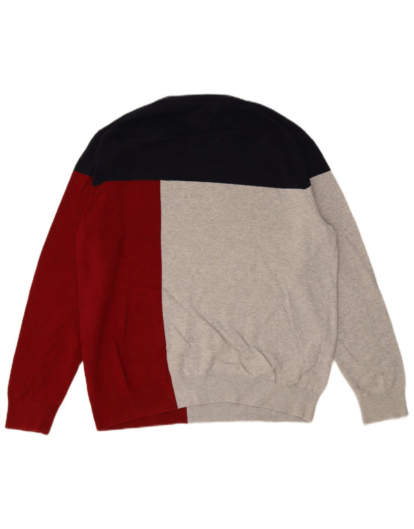 TOMMY HILFIGER Ανδρικό πουλόβερ με λαιμόκοψη XL πολύχρωμο μπλοκ