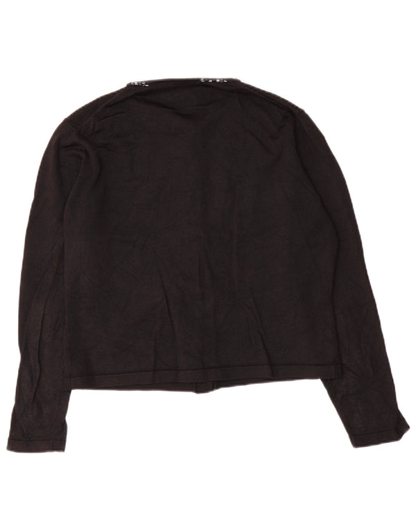 Marks & Spencer Γυναικείο πουλόβερ Crop Cardigan UK 12 Medium Black