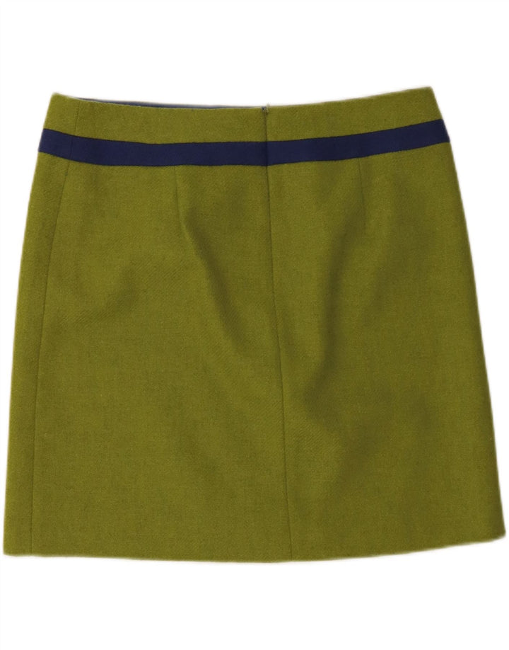 Γυναικεία ίσια φούστα Boden UK 16 Large W34 Green Wool