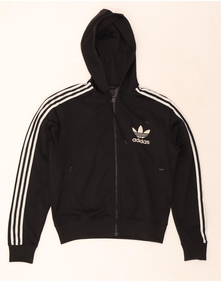 Adidas Ανδρικό Hoodie Jumper Μεγάλος Μαύρος Πολυεστέρας