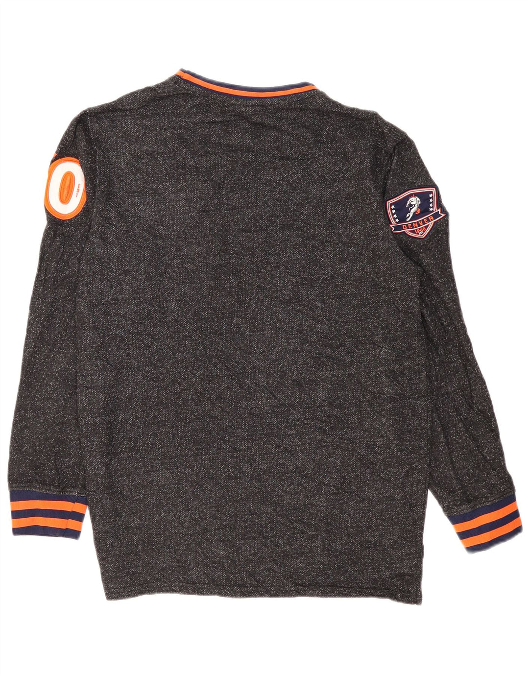 Ανδρικό NFL Denver Broncos γραφικό φούτερ Jumper Medium Grey Flecked