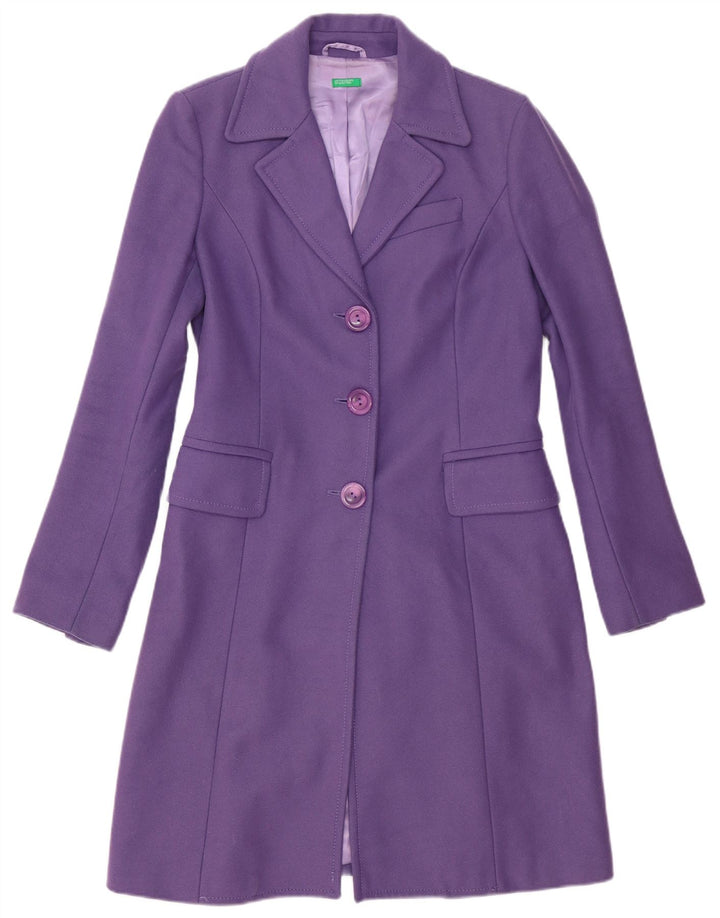 Benetton Γυναικείο σακάκι 3 κουμπιών Longline Blazer UK 12 Medium Purple