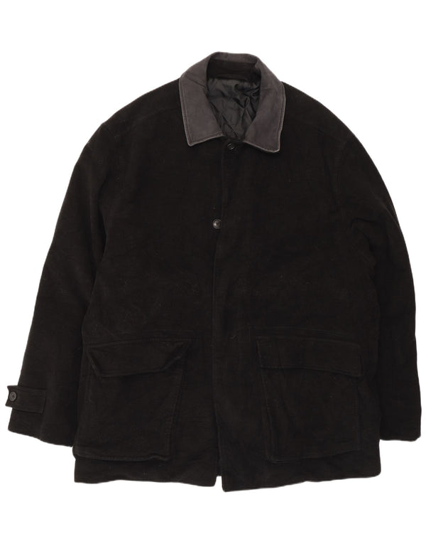 Ανδρικό πανωφόρι Marks & Spencer UK 44 2XL Μαύρο βαμβακερό