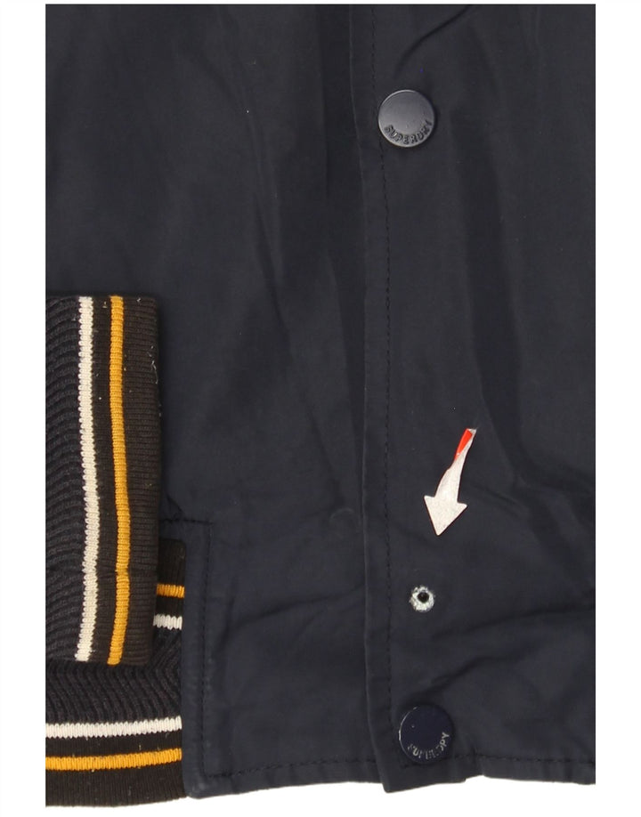 Ανδρικό μπουφάν Superdry Graphic Varsity UK 40 Large Navy Blue Colorblock