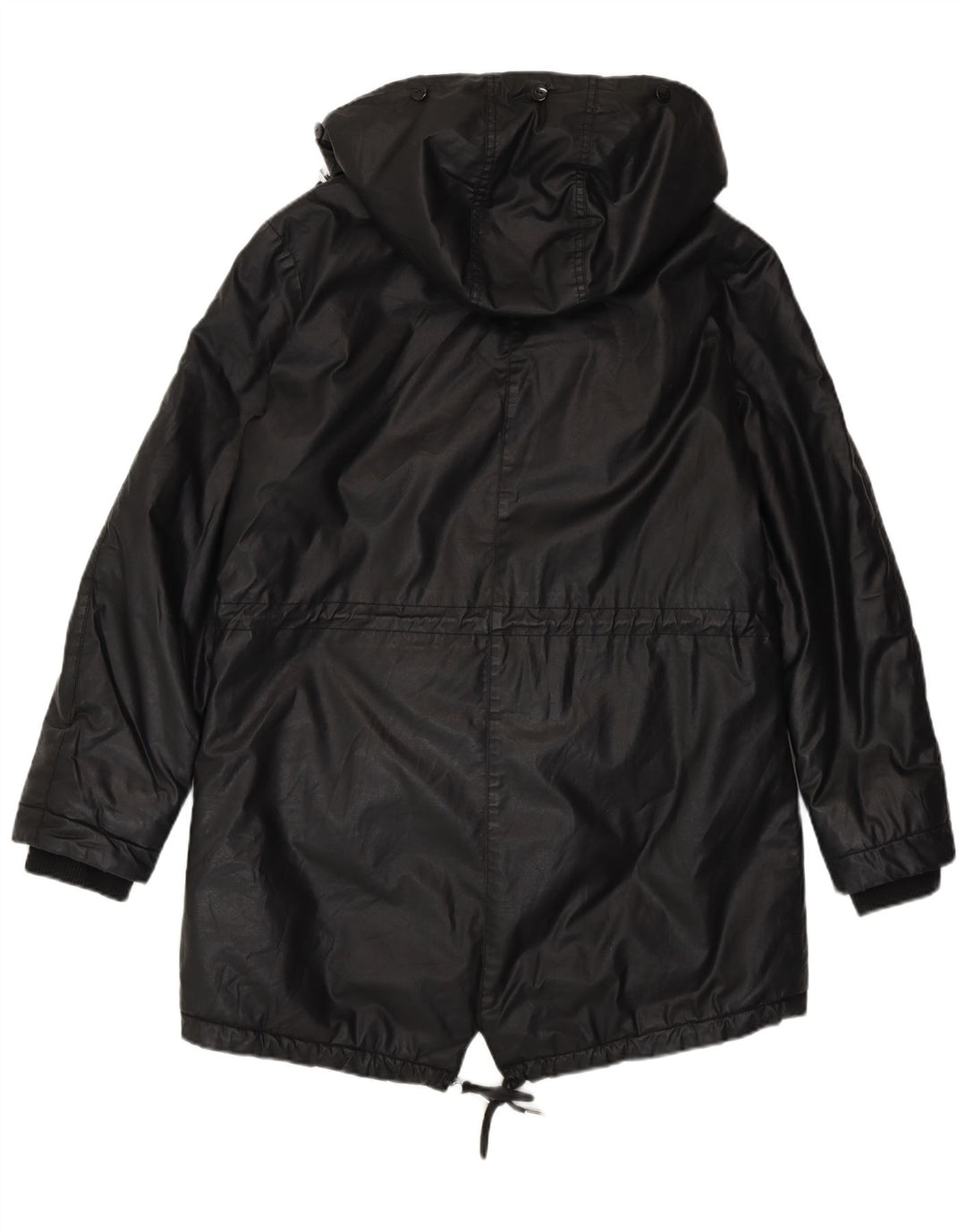 Whistle Γυναικείο μπουφάν με κουκούλα Sherpa Parka UK 10 Small Black