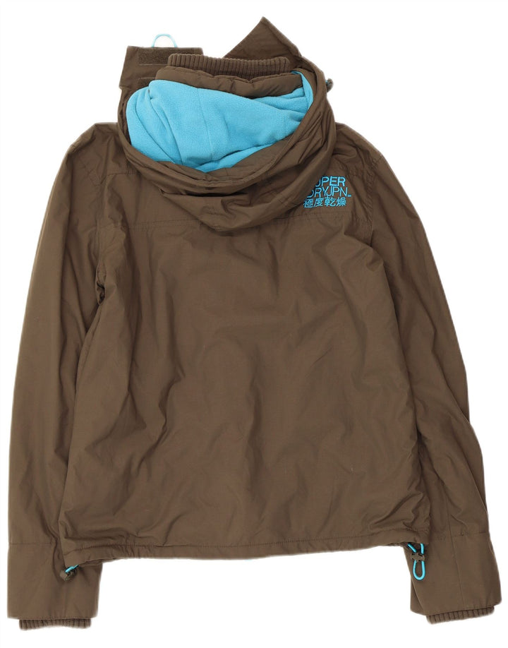 SUPERDRY Womens The Windcheater Windbreaker Jacket UK 14 Medium Khaki