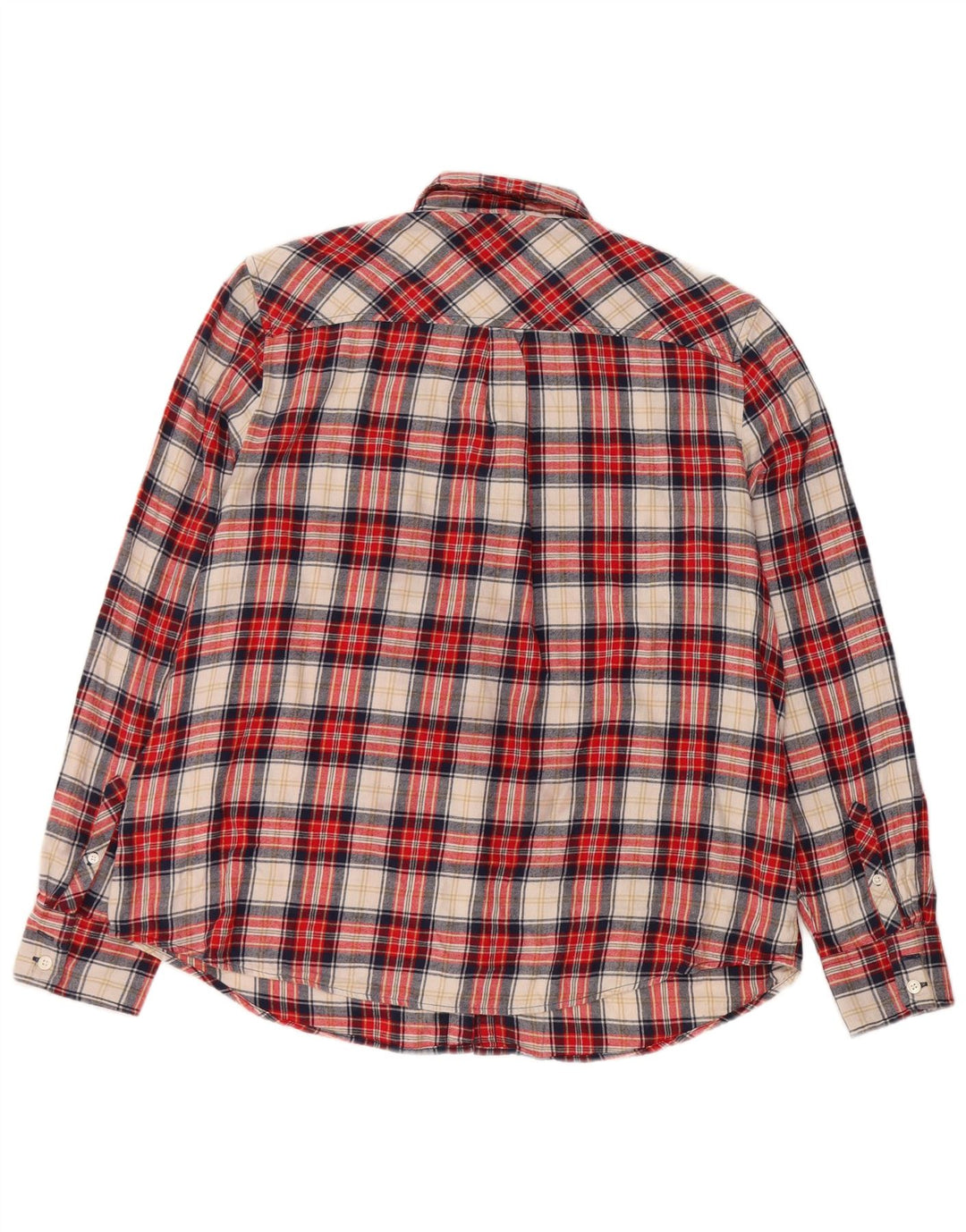 J. CREW Γυναικείο φανελένιο πουκάμισο UK 16 Μεγάλο κόκκινο βαμβακερό καρό